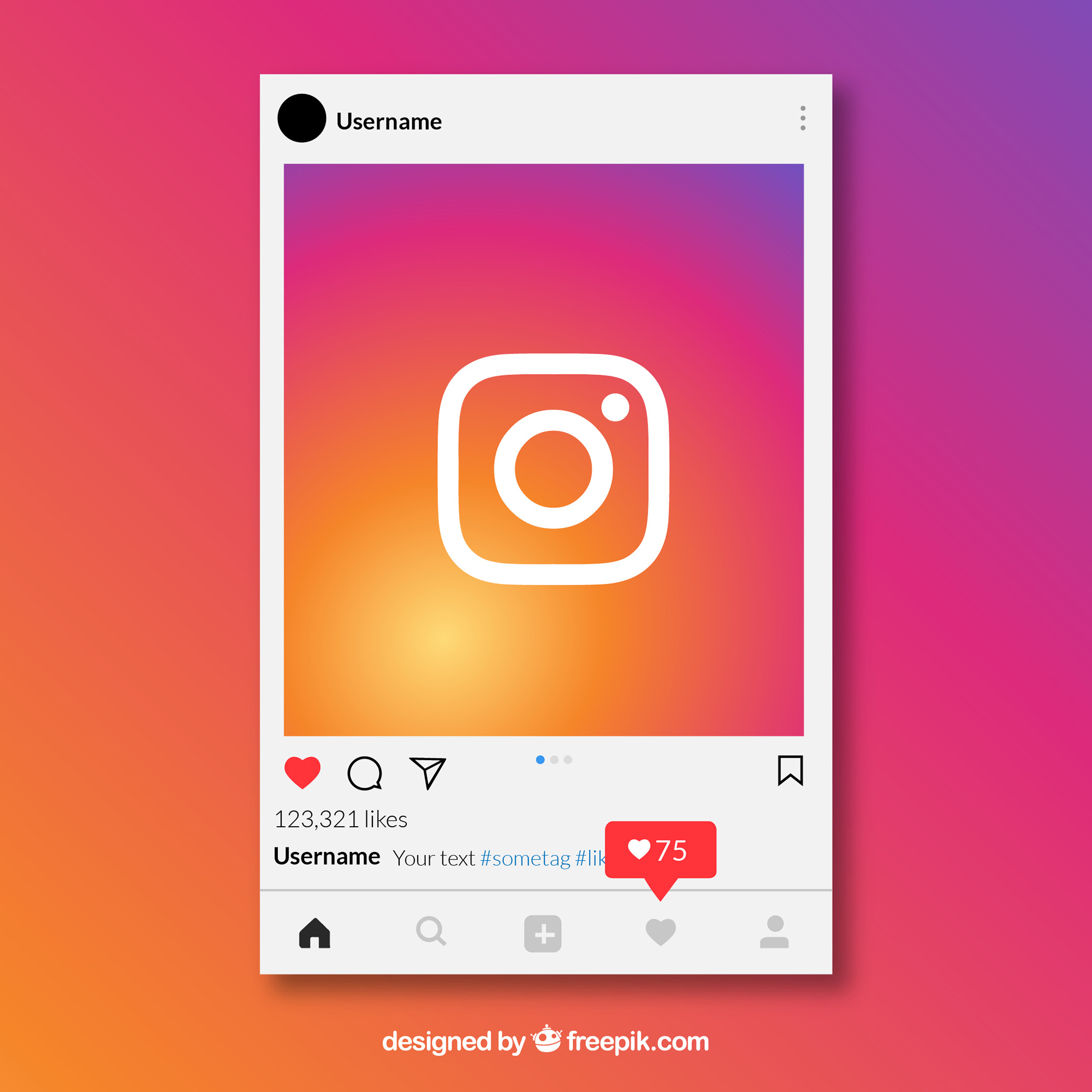 Instagram hashtag generator homepage image